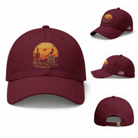 Route Highway 66 Roadrunner Desert Sunset Arizona Baseball Cap Cactus Landscape Texas Nevada Southwest Bird Lover