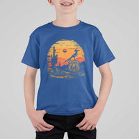 Route Highway 66 Roadrunner Desert Sunset Arizona T Shirt For Kid Cactus Landscape Texas Nevada Southwest Bird Lover