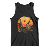 Route Highway 66 Roadrunner Desert Sunset Arizona Tank Top Cactus Landscape Texas Nevada Southwest Bird Lover