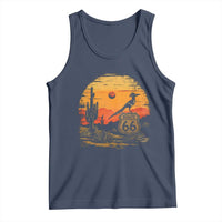 Route Highway 66 Roadrunner Desert Sunset Arizona Tank Top Cactus Landscape Texas Nevada Southwest Bird Lover