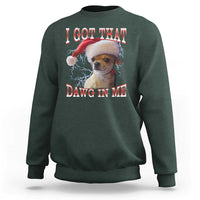 Funny Chihuahua Christmas Meme Sweatshirt I Got That Dawg In Me - Wonder Print Shop