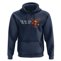 Funny Reindeer Christmas Meme Hoodie I Am Trying My Best - Wonder Print Shop