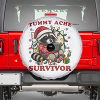 Funny Racoon Christmas Meme Spare Tire Cover Tummy Ache Survivor - Wonder Print Shop
