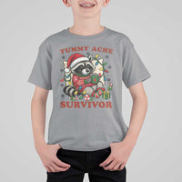Funny Racoon Christmas Meme T Shirt For Kid Tummy Ache Survivor - Wonder Print Shop
