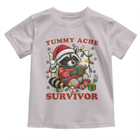 Funny Racoon Christmas Meme Toddler T Shirt Tummy Ache Survivor - Wonder Print Shop