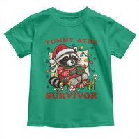 Funny Racoon Christmas Meme Toddler T Shirt Tummy Ache Survivor - Wonder Print Shop