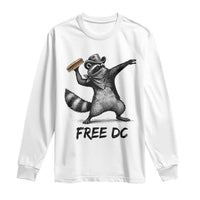 The Sandwich Guy Free DC Long Sleeve Shirt Funny Racoon Meme - Wonder Print Shop