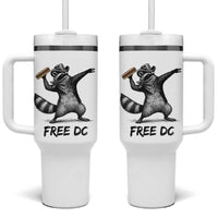The Sandwich Guy Free DC Tumbler With Handle Funny Racoon Meme
