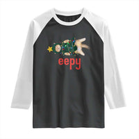 Cat Christmas Meme Raglan Shirt Eepy Kitten Silly Sleepy - Wonder Print Shop