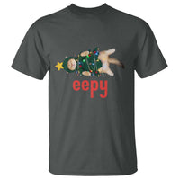 Cat Christmas Meme T Shirt Eepy Kitten Silly Sleepy - Wonder Print Shop