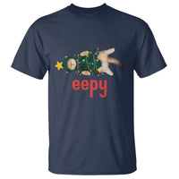 Cat Christmas Meme T Shirt Eepy Kitten Silly Sleepy - Wonder Print Shop