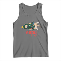Cat Christmas Meme Tank Top Eepy Kitten Silly Sleepy - Wonder Print Shop