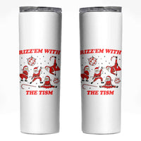 Funny Santa Christmas Skinny Tumbler Rizz Em With The Tism - Wonder Print Shop