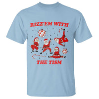 Funny Santa Christmas T Shirt Rizz Em With The Tism - Wonder Print Shop
