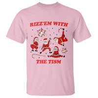 Funny Santa Christmas T Shirt Rizz Em With The Tism - Wonder Print Shop