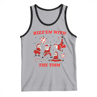 Funny Santa Christmas Tank Top Rizz Em With The Tism - Wonder Print Shop