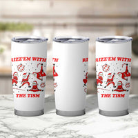Funny Santa Christmas Tumbler Cup Rizz Em With The Tism - Wonder Print Shop