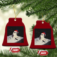 Funny Smoking Cat Xmas Meme Ceramic Ornament - Wonder Print Shop