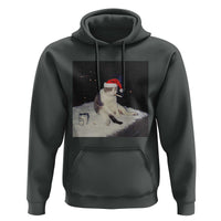 Funny Smoking Cat Christmas Meme Hoodie - Wonder Print Shop