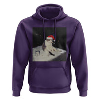 Funny Smoking Cat Christmas Meme Hoodie - Wonder Print Shop