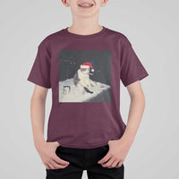 Funny Smoking Cat Christmas Meme T Shirt For Kid - Wonder Print Shop