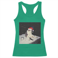 Funny Smoking Cat Christmas Meme Racerback Tank Top - Wonder Print Shop
