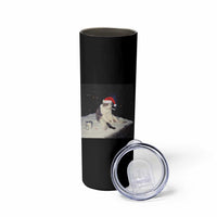 Funny Smoking Cat Christmas Meme Skinny Tumbler - Wonder Print Shop