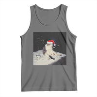 Funny Smoking Cat Christmas Meme Tank Top - Wonder Print Shop