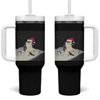 Funny Smoking Cat Christmas Meme Tumbler With Handle - Wonder Print Shop