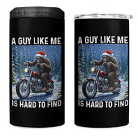 Funny Bigfoot Motorcycle Christmas 4 in 1 Can Cooler Tumbler A Guy Like Me Is Hard To Forest Find - Wonder Print Shop