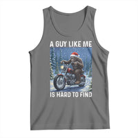 Funny Bigfoot Motorcycle Christmas Tank Top A Guy Like Me Is Hard To Forest Find - Wonder Print Shop