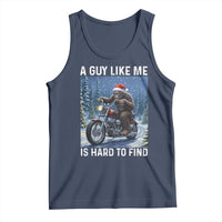 Funny Bigfoot Motorcycle Christmas Tank Top A Guy Like Me Is Hard To Forest Find - Wonder Print Shop