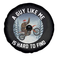 Funny Bigfoot Motorcycle Christmas Spare Tire Cover Sasquatch Rock On Hand Xmas - Wonder Print Shop