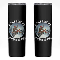 Funny Bigfoot Motorcycle Christmas Skinny Tumbler Sasquatch Rock On Hand Xmas - Wonder Print Shop