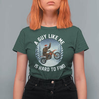 Funny Bigfoot Motorcycle Christmas T Shirt For Women Sasquatch Rock On Hand Xmas - Wonder Print Shop