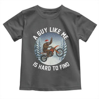 Funny Bigfoot Motorcycle Christmas Toddler T Shirt Sasquatch Rock On Hand Xmas - Wonder Print Shop