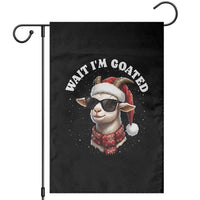 Funny Reindeer Christmas Garden Flag Wait I Am Goated - Wonder Print Shop
