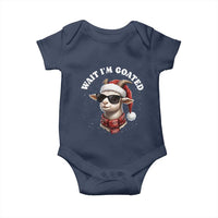 Funny Reindeer Christmas Baby Onesie Wait I Am Goated - Wonder Print Shop