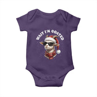 Funny Reindeer Christmas Baby Onesie Wait I Am Goated - Wonder Print Shop