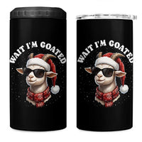 Funny Reindeer Christmas 4 in 1 Can Cooler Tumbler Wait I Am Goated - Wonder Print Shop
