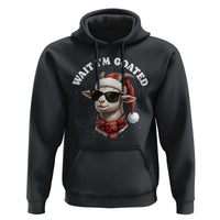 Funny Reindeer Christmas Hoodie Wait I Am Goated - Wonder Print Shop