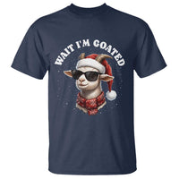 Funny Reindeer Christmas T Shirt Wait I Am Goated - Wonder Print Shop