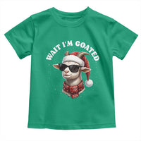 Funny Reindeer Christmas Toddler T Shirt Wait I Am Goated - Wonder Print Shop