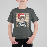 Funny Cat Mugshot Christmas T Shirt For Kid I Will Protect You Kitten No Matter What - Wonder Print Shop