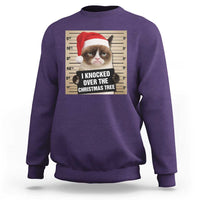 Funny Cat Mugshot Christmas Sweatshirt I Will Protect You Kitten No Matter What - Wonder Print Shop