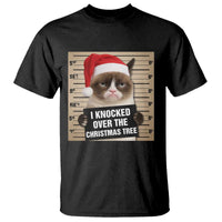 Funny Cat Mugshot Christmas T Shirt I Will Protect You Kitten No Matter What - Wonder Print Shop