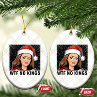 No Kings Ceramic Ornament Funny Disgusting Doll Face Meme Xmas - Wonder Print Shop
