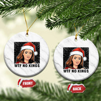 No Kings Ceramic Ornament Funny Disgusting Doll Face Meme Xmas - Wonder Print Shop