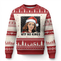 No Kings Ugly Christmas Sweater Funny Disgusting Doll Face Meme Xmas - Wonder Print Shop