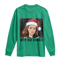 No Kings Long Sleeve Shirt Funny Disgusting Doll Face Meme Christmas - Wonder Print Shop